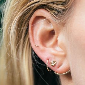 Catbird 14k Minimalist Bar Earrings